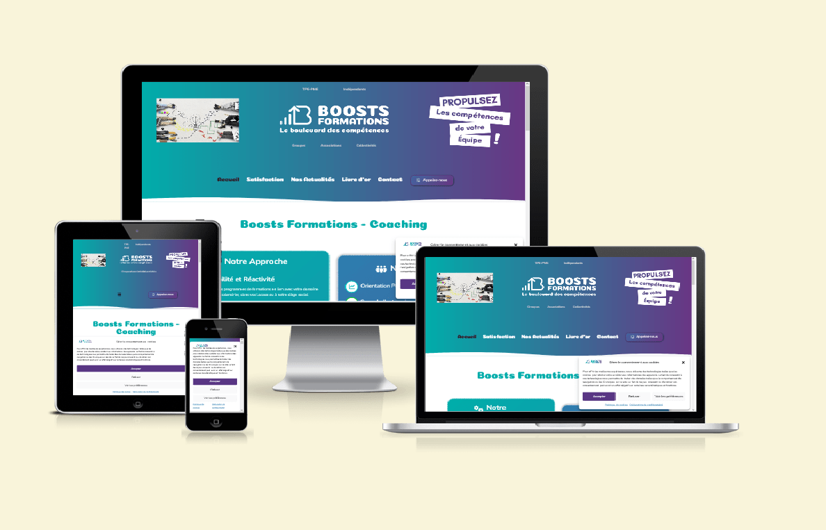 Illustration du projet Refonte du site internet Boosts Formations