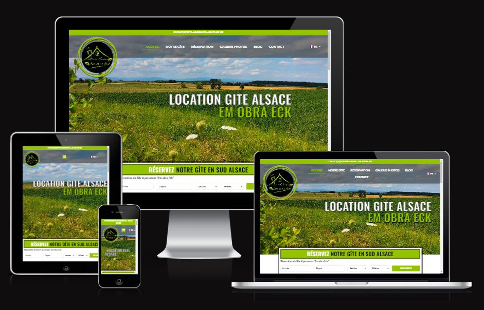 Illustration du projet Création du site internet pour le gîte Em Obra Eck en Alsace