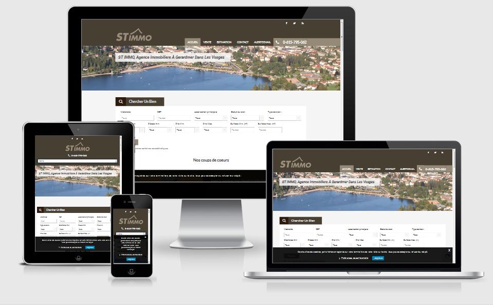 Illustration du projet Création site internet pour agence immobilière