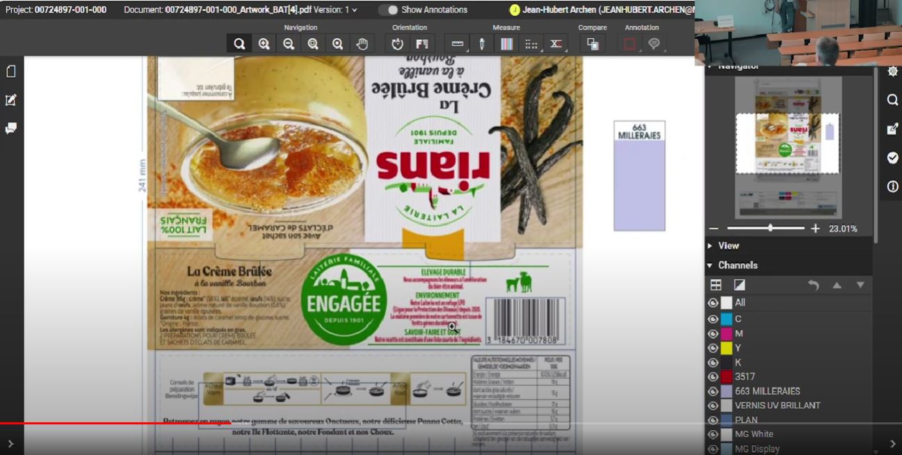 Illustration du projet Maîtrise des données packaging avec Millnet