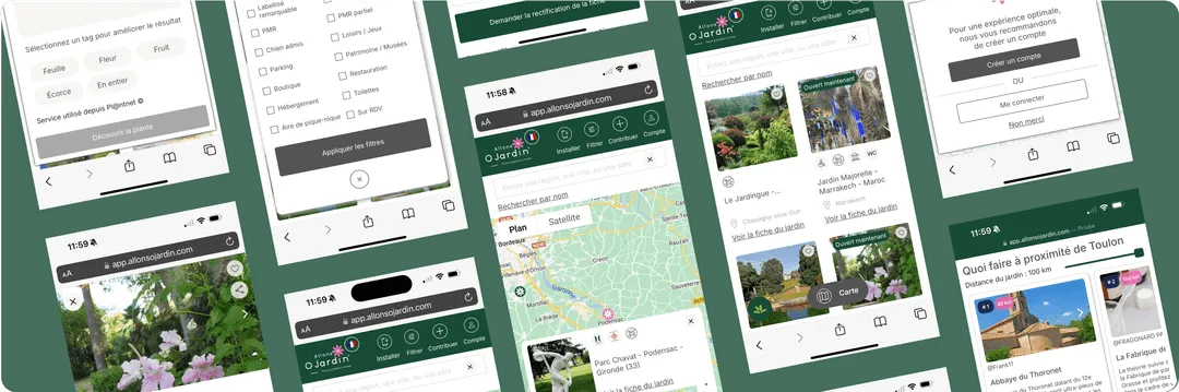 Illustration du projet UX/UI Design - PWA - Bubble.io