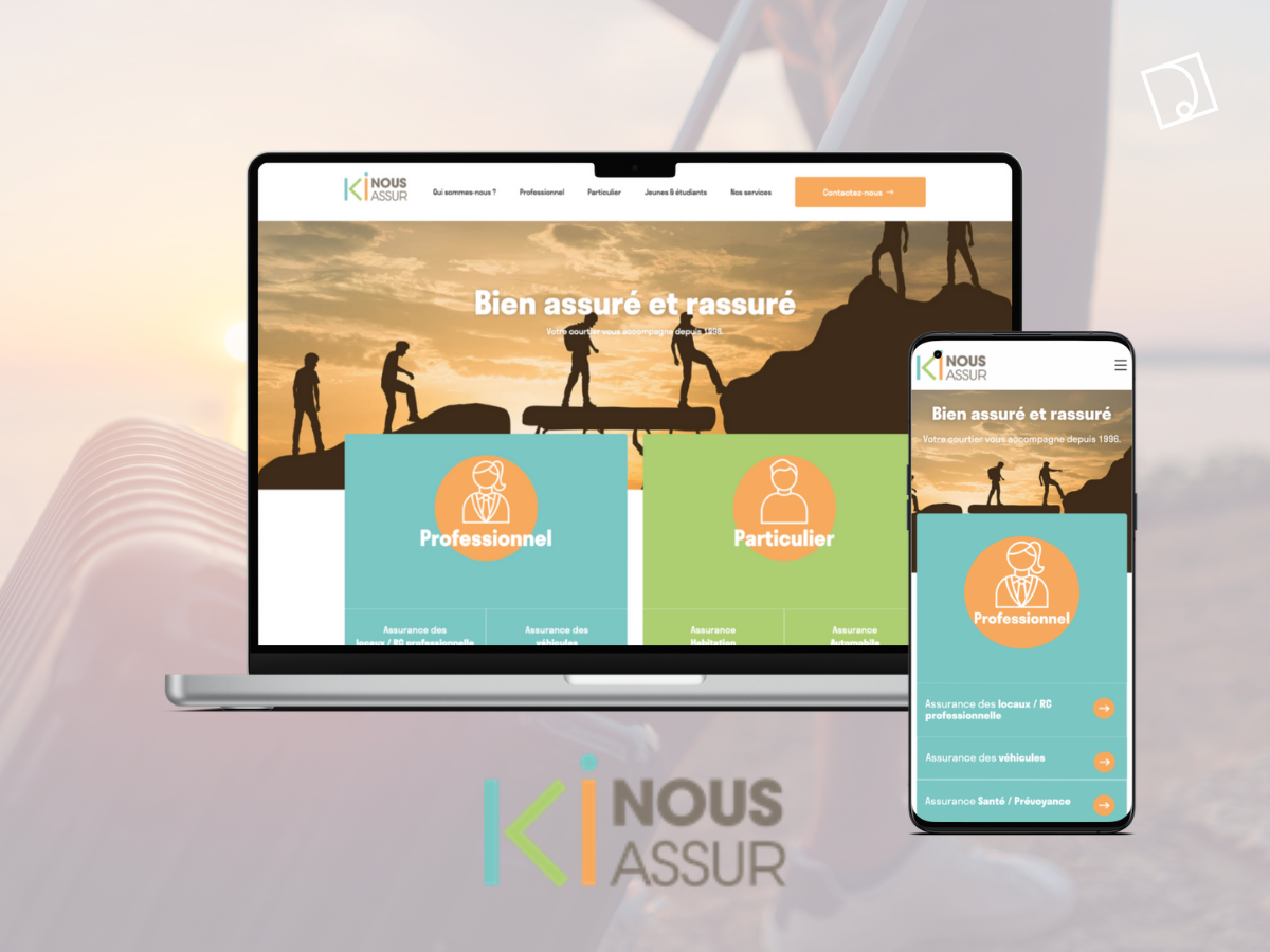 Illustration du projet Refonte du site vitrine pour Kinousassur, courtière en assurance