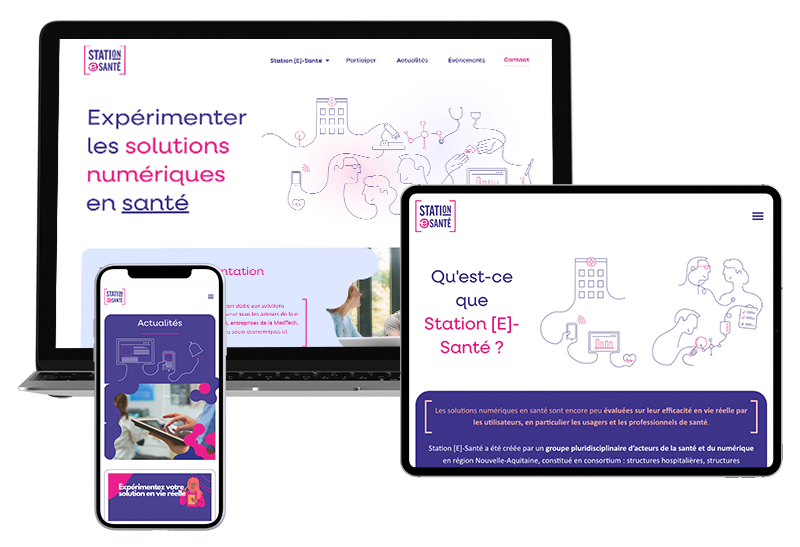 Illustration du projet Création du site Station [E]-Santé