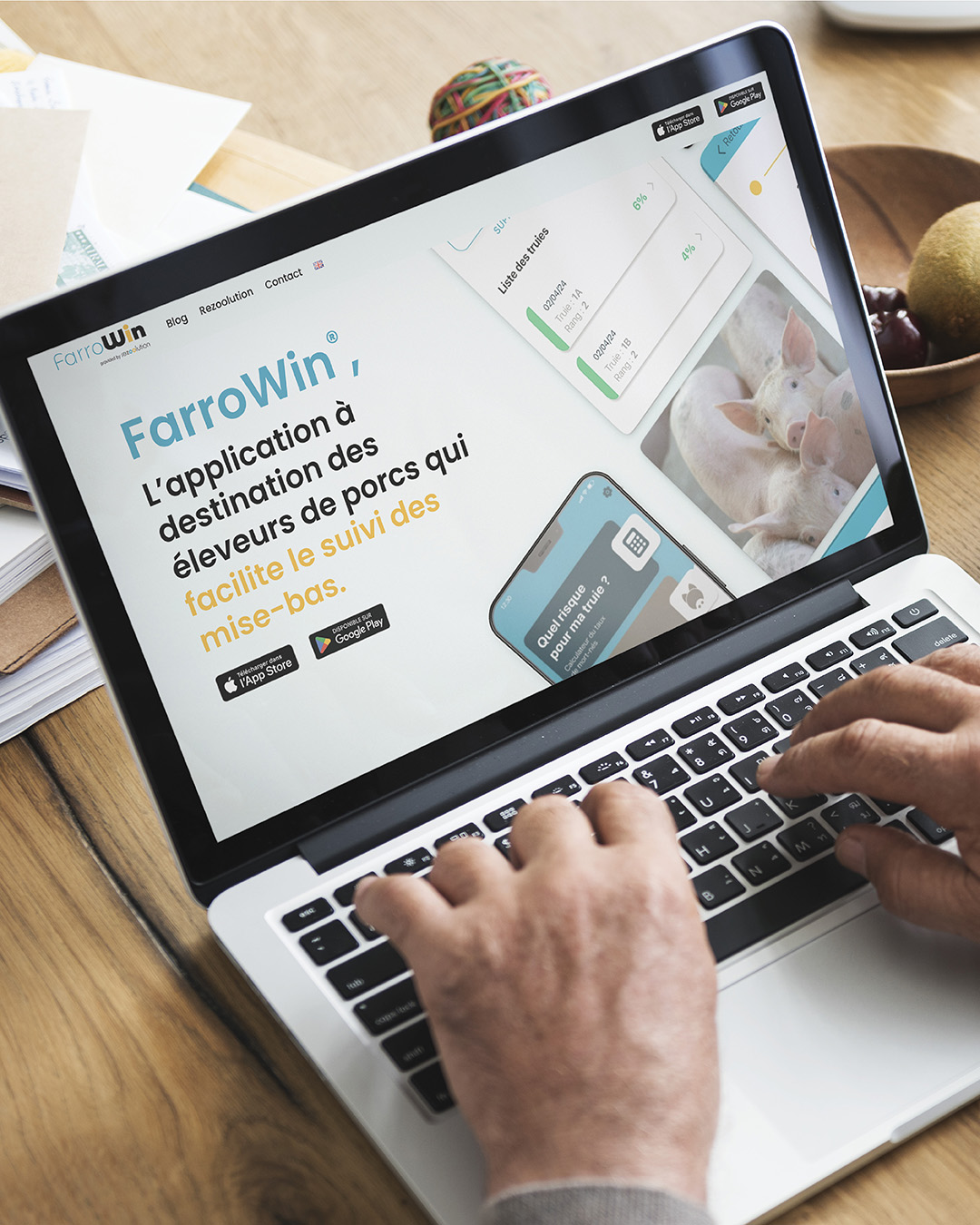 Illustration du projet Création d'un site internet pur une application