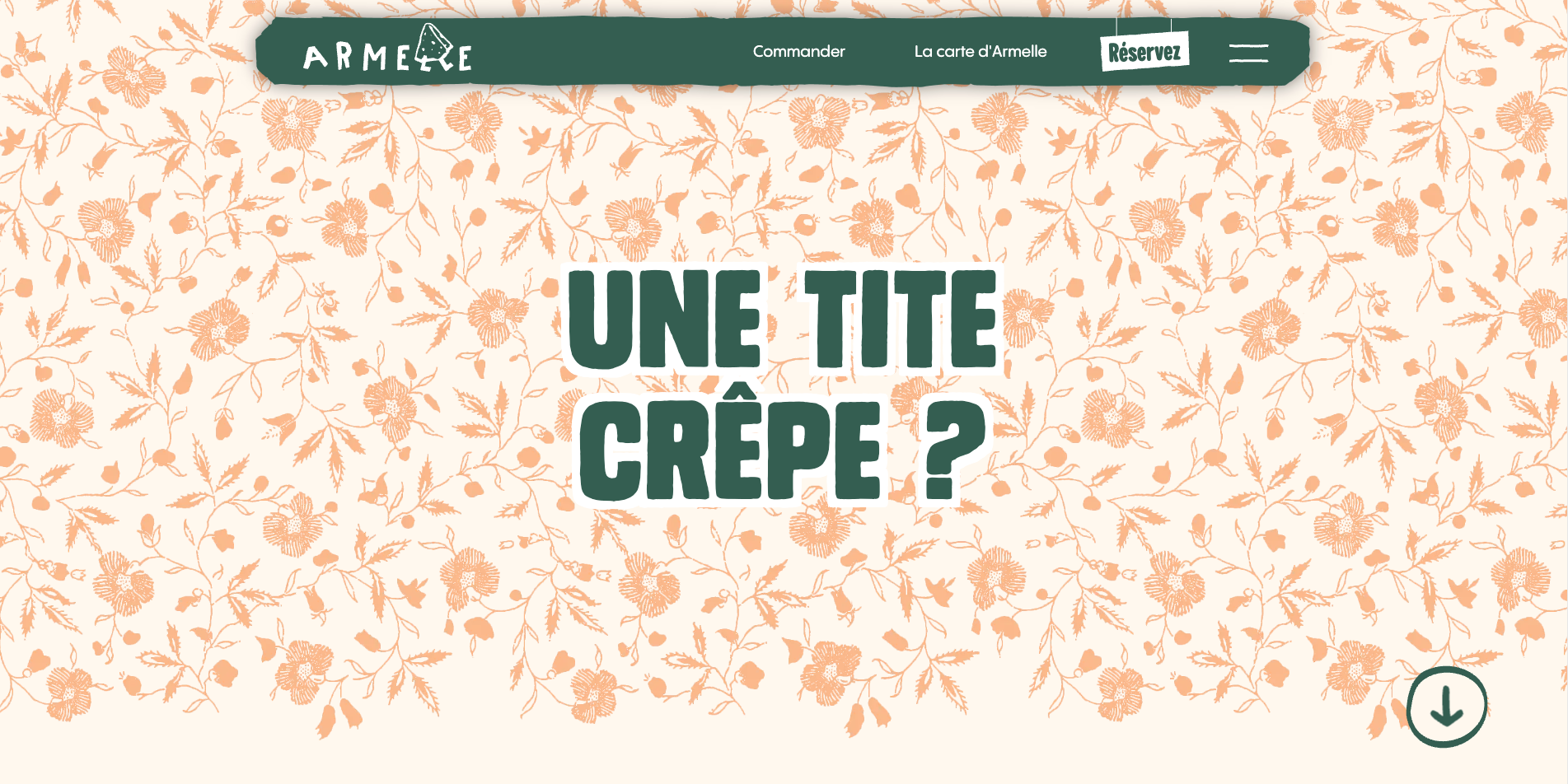 Illustration du projet Site web pour la crêperie Armelle