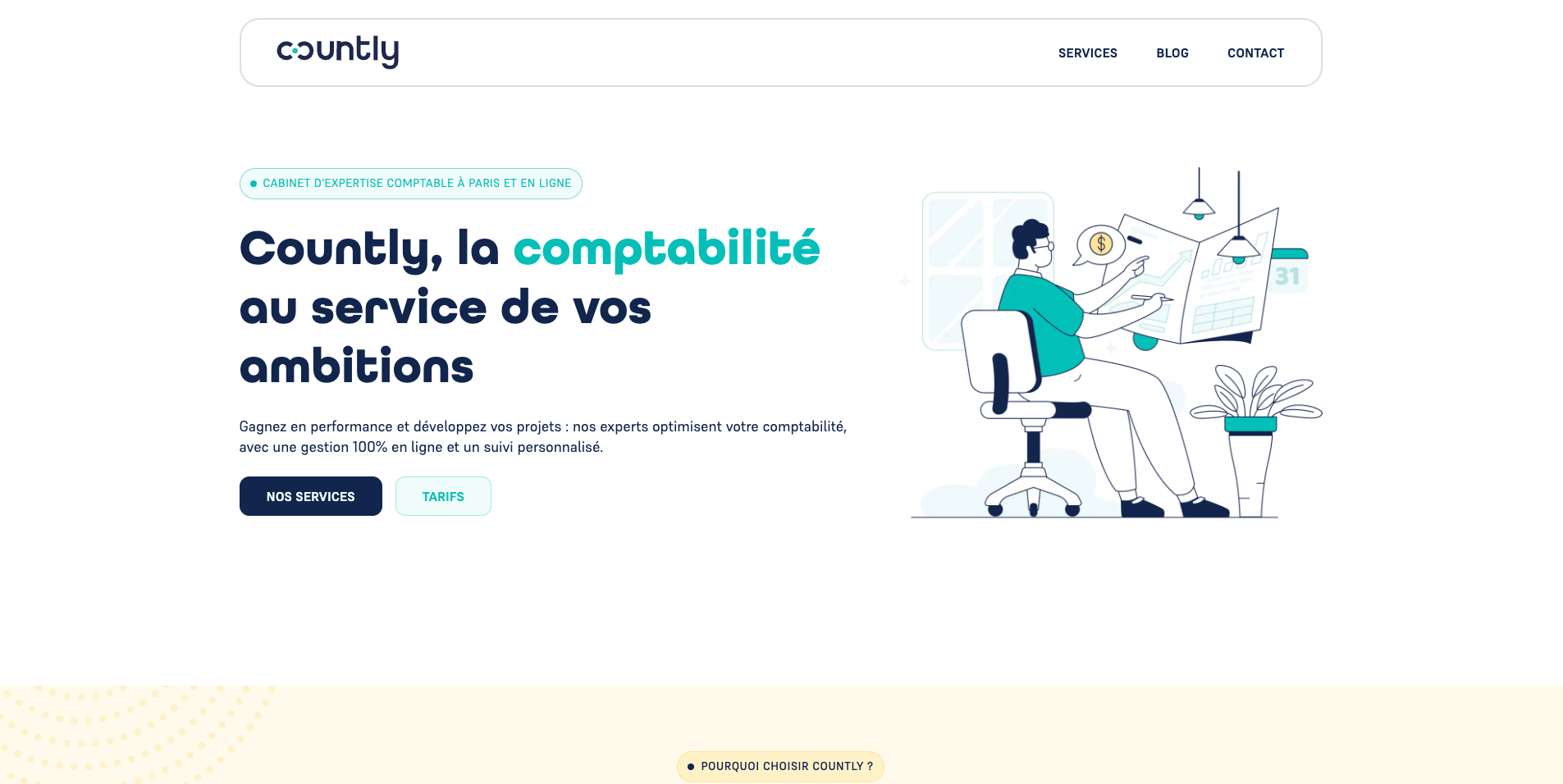 Illustration du projet Site vitrine pour un cabinet d'expertise comptable digital