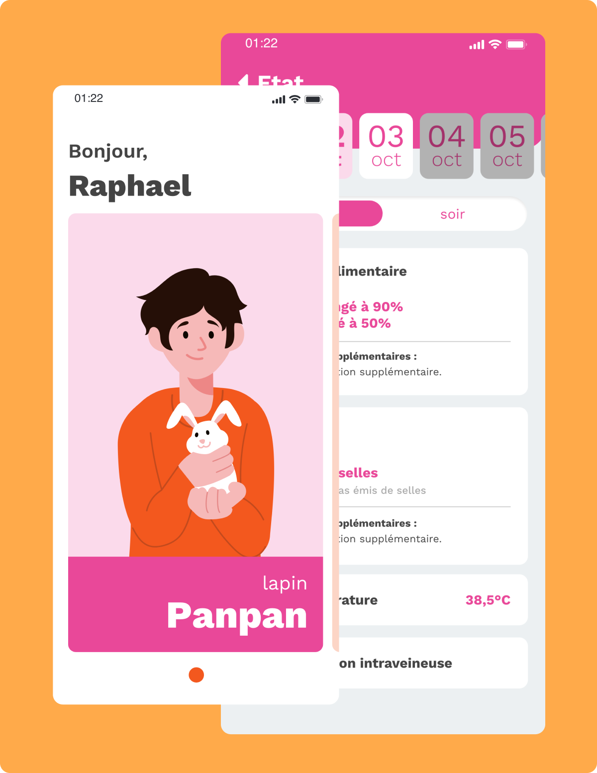 Illustration du projet UX Design pour Clinique des NAC