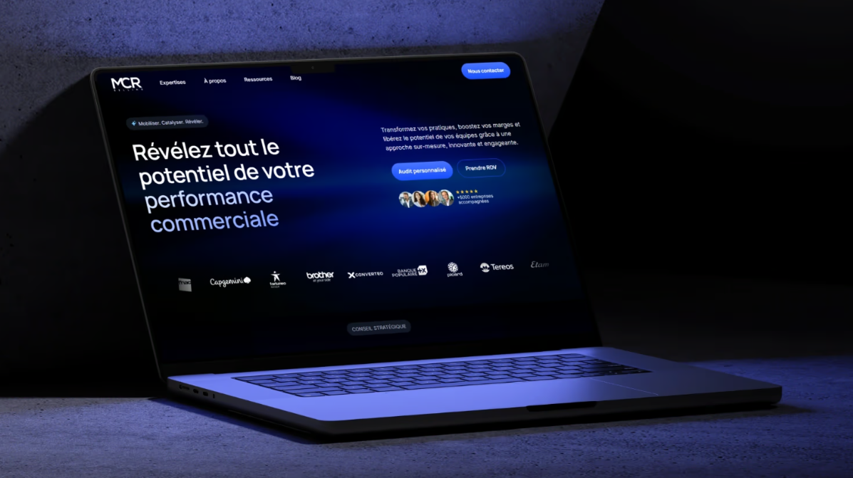 Illustration du projet Création d’un site web sur mesure pour maximiser l’impact digital du cabinet de conseil MCR Selling