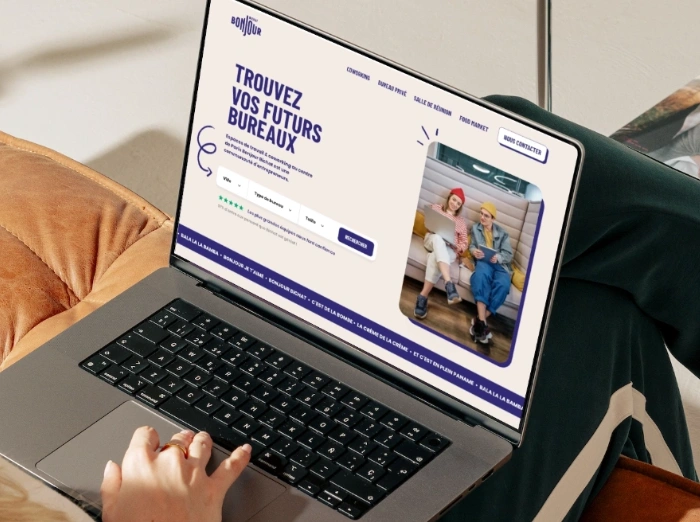 Illustration du projet Création de l'identité de marque et du site web Bonjour Bichat Coworking