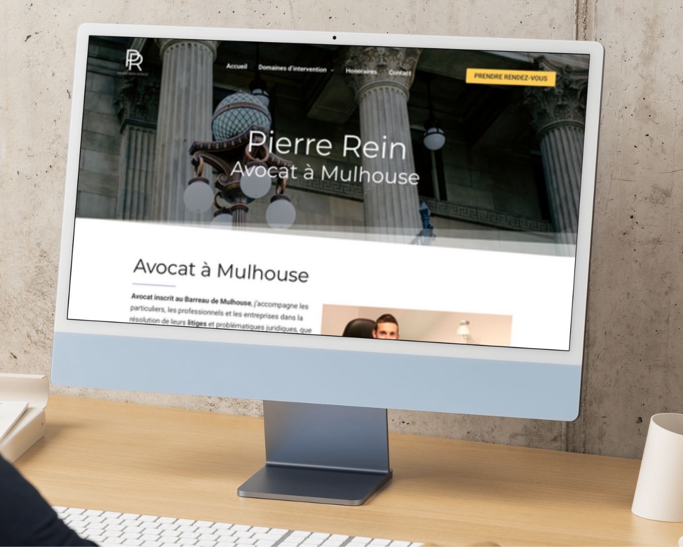 Illustration du projet Création d'un site vitrine pour Maître Pierre Rein