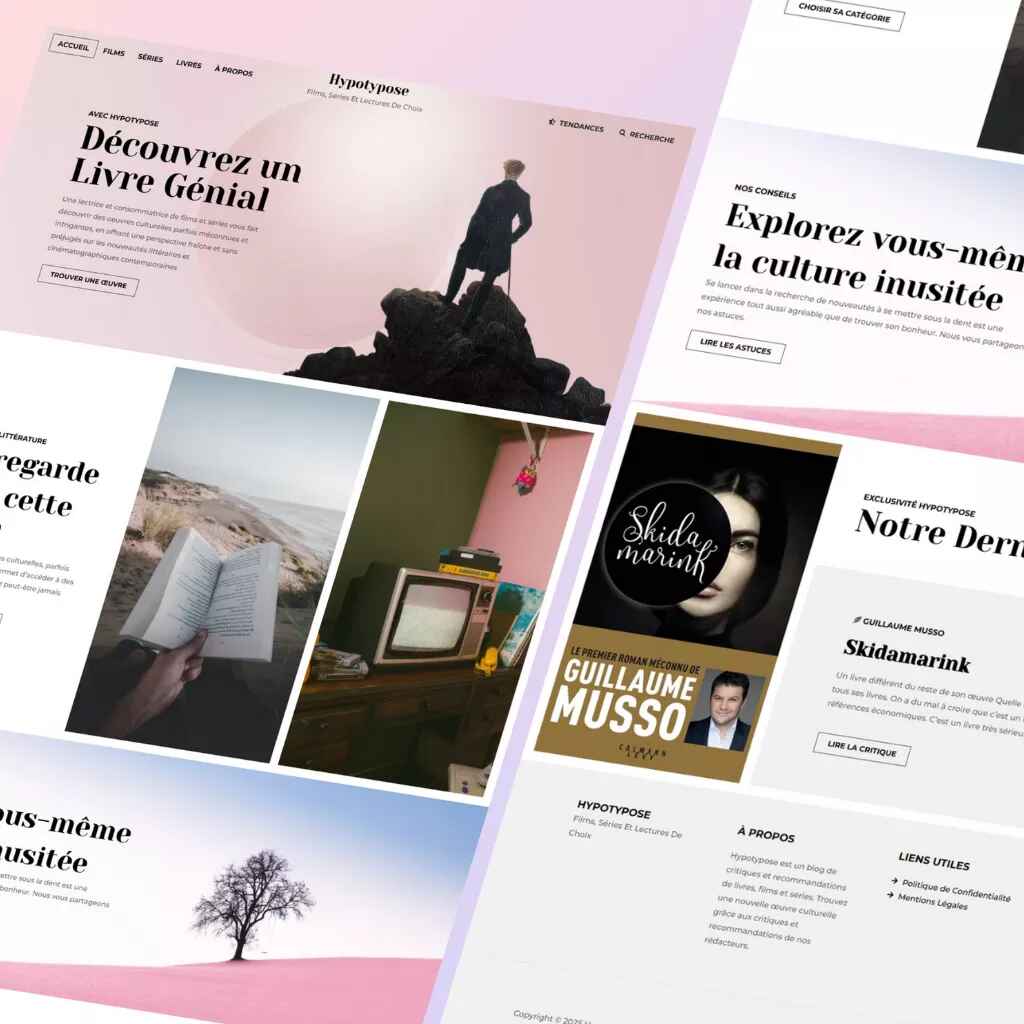 Illustration du projet Hypotypose – Sélection d’œuvres culturelles