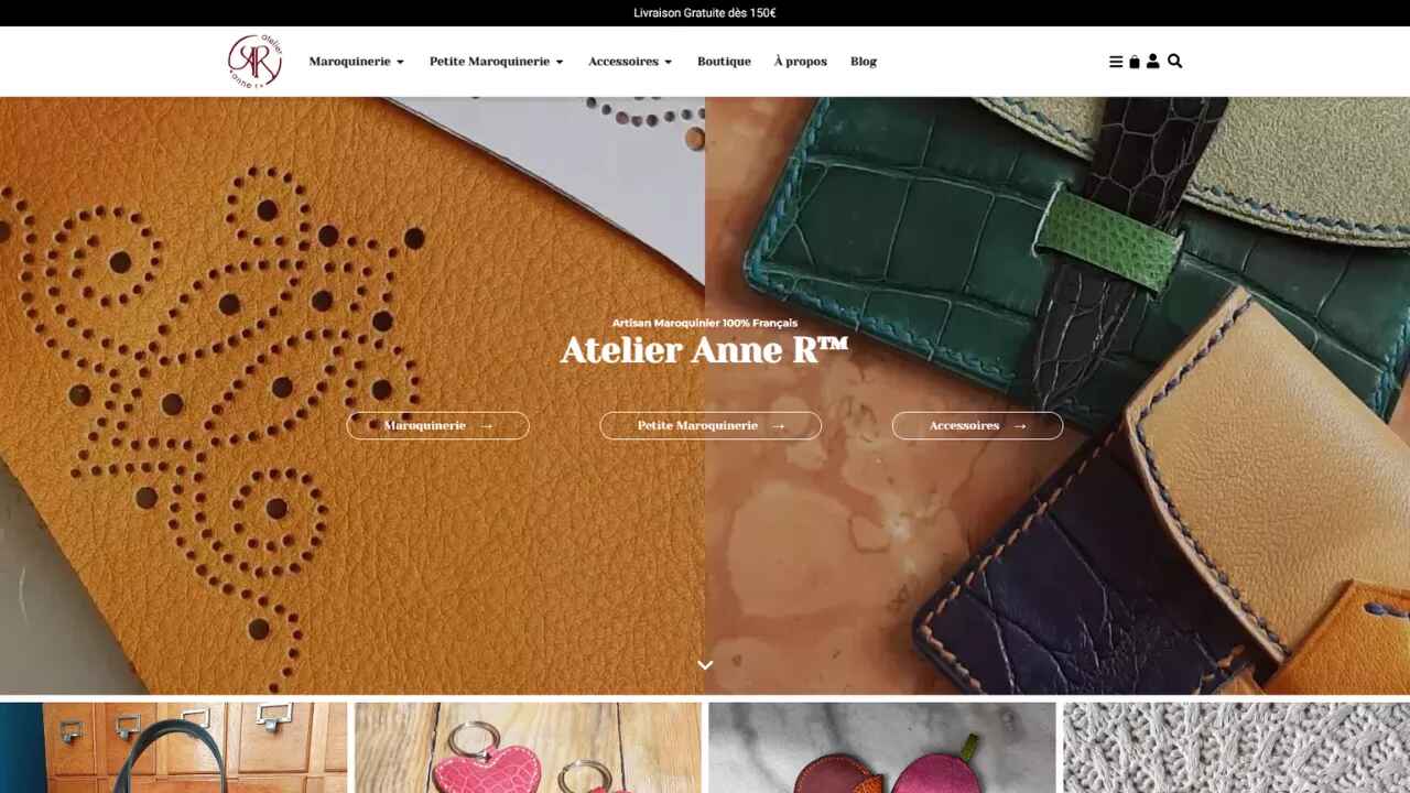 Illustration du projet Atelier Anne R - Maroquinnerie 100% Française