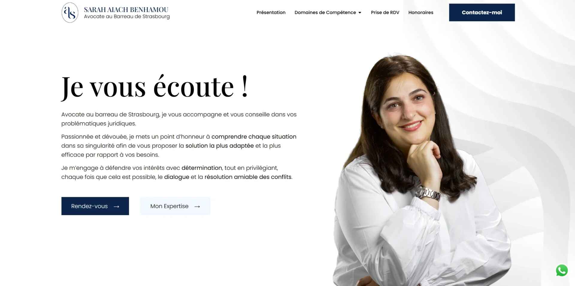 Illustration du projet Cabinet d'avocat - Sarah Aiach Benhamou