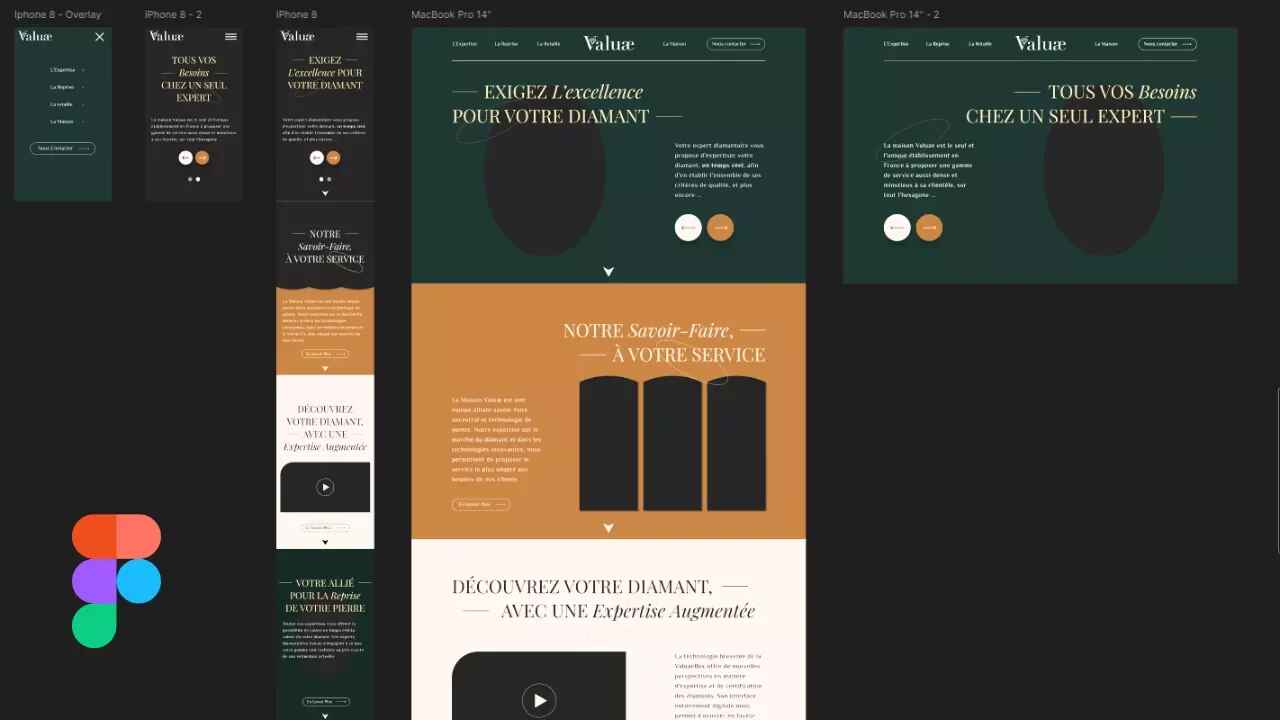 Illustration du projet Projet de refonte Valuae