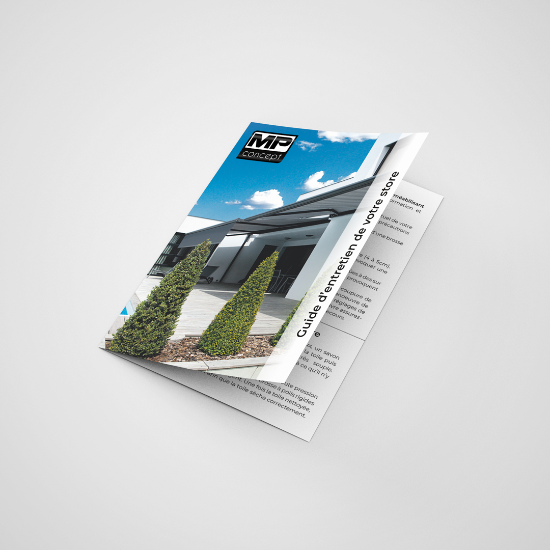 Illustration du projet Cartes de visite, flyers, chemise à rabat, bloc note, guides d’entretien…