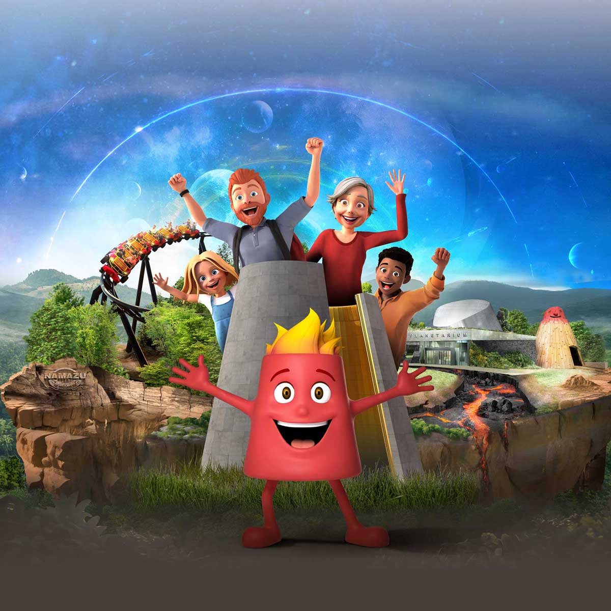 Illustration du projet Un nouveau site pour Vulcania