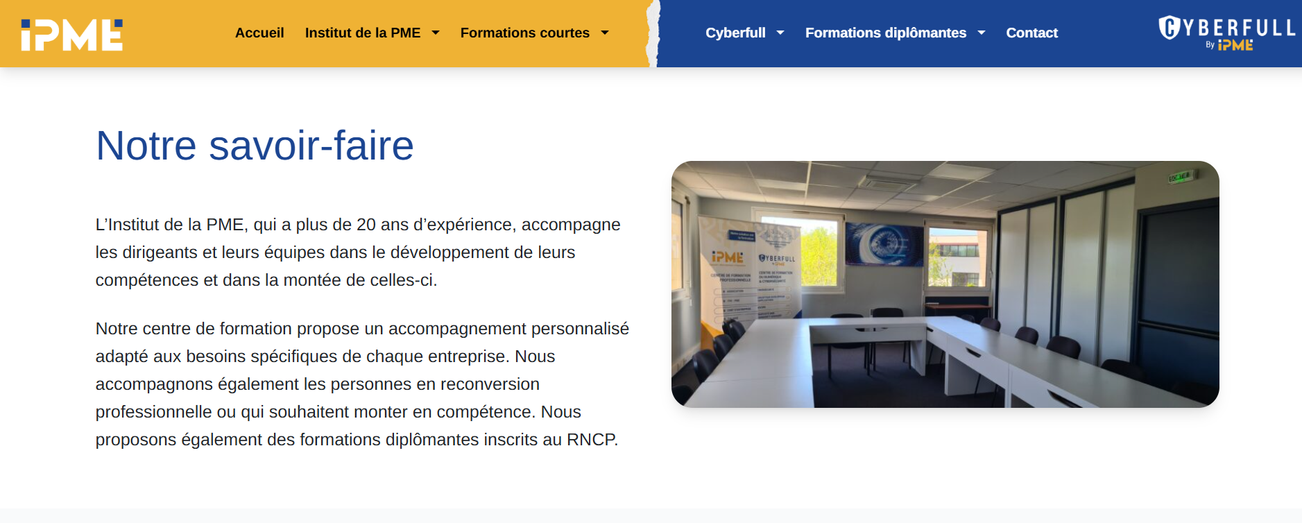 Illustration du projet Institut de la PME 