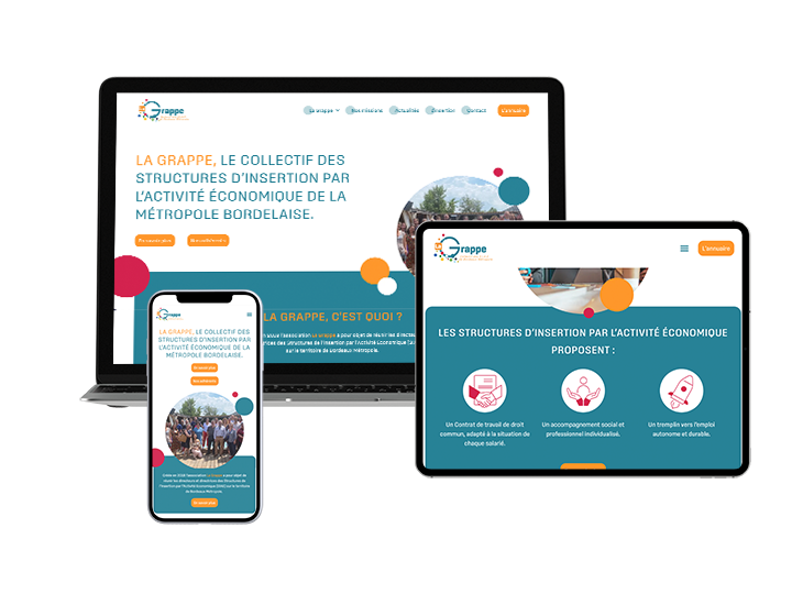 Illustration du projet Refonte site La Grappe Collectif
