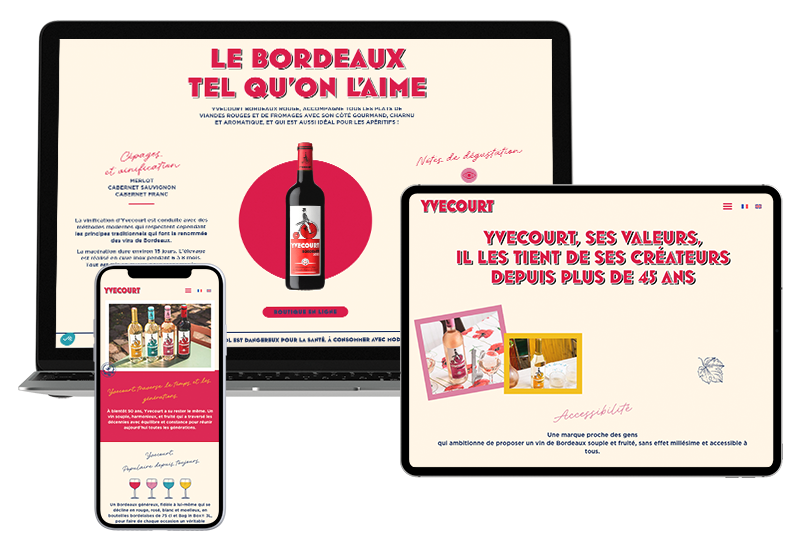 Illustration du projet Refonte du site Yvecourt