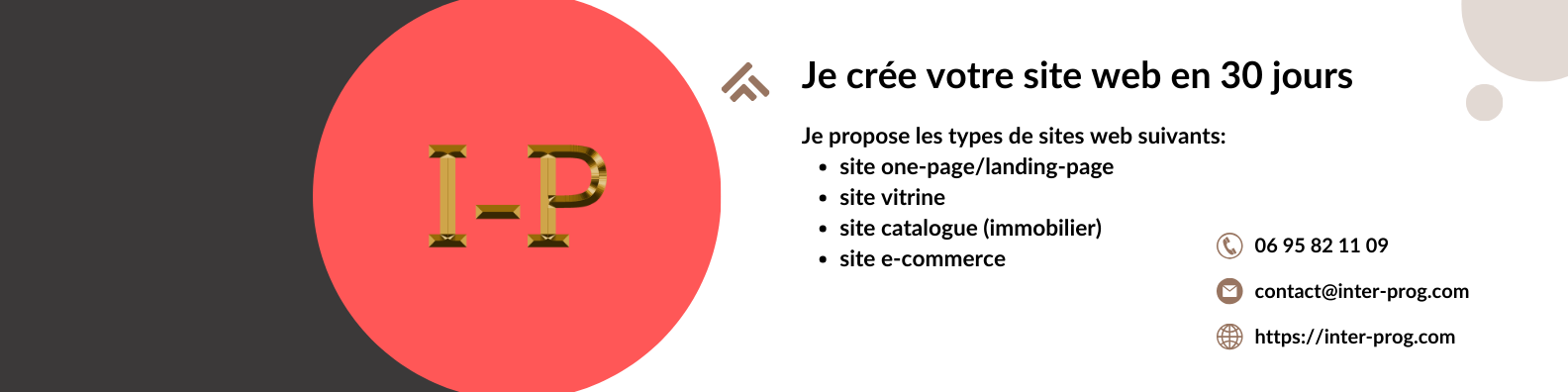 Couverture de l'agence Agence web - Création de site web et expert SEO | inter-prog