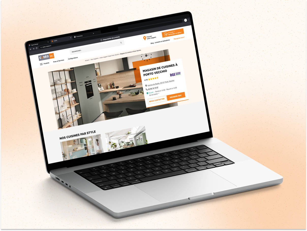 Illustration du projet Seconde refonte du site Caséo