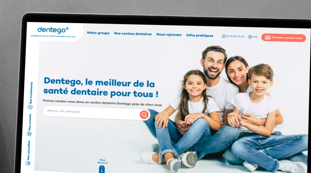 Illustration du projet Refonte du site web de Dentego