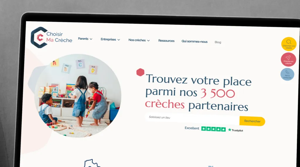 Illustration du projet Refonte du site web Choisir Ma Crèche