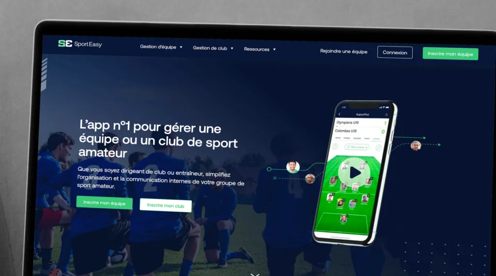Illustration du projet Refonte du site web de SportEasy