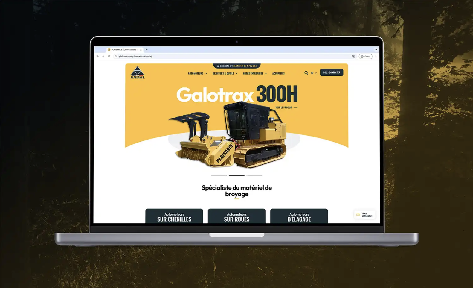 Illustration du projet Refonte du site internet Plaisance Équipements