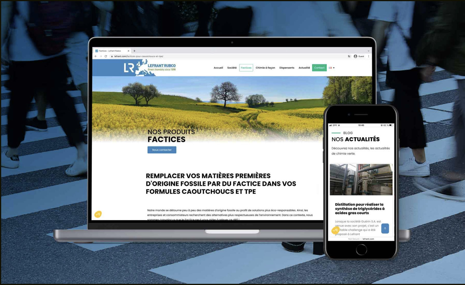 Illustration du projet Refonte du site internet de Lefrant Rubco