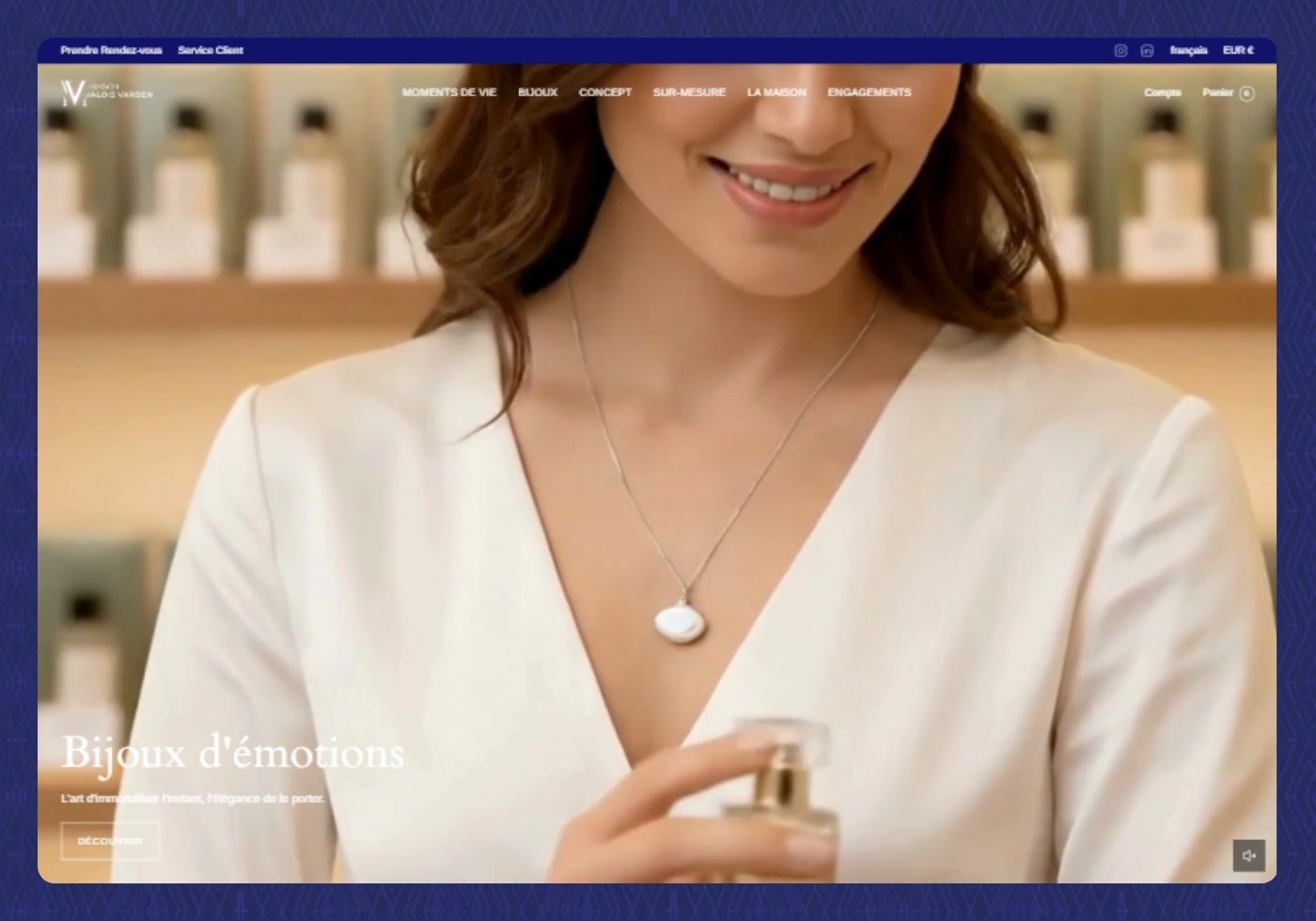 Illustration du projet Création d’un site e-commerce sur Shopify pour la haute bijouterie Valois Varden
