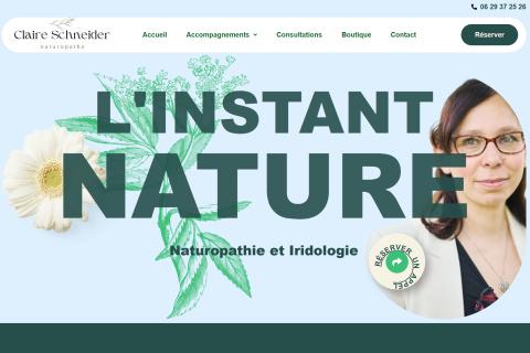 Illustration du projet Site internet pour naturopathe et iridologue