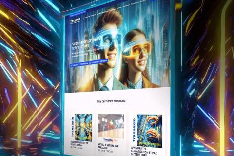 Illustration du projet Création du site internet Transaxio