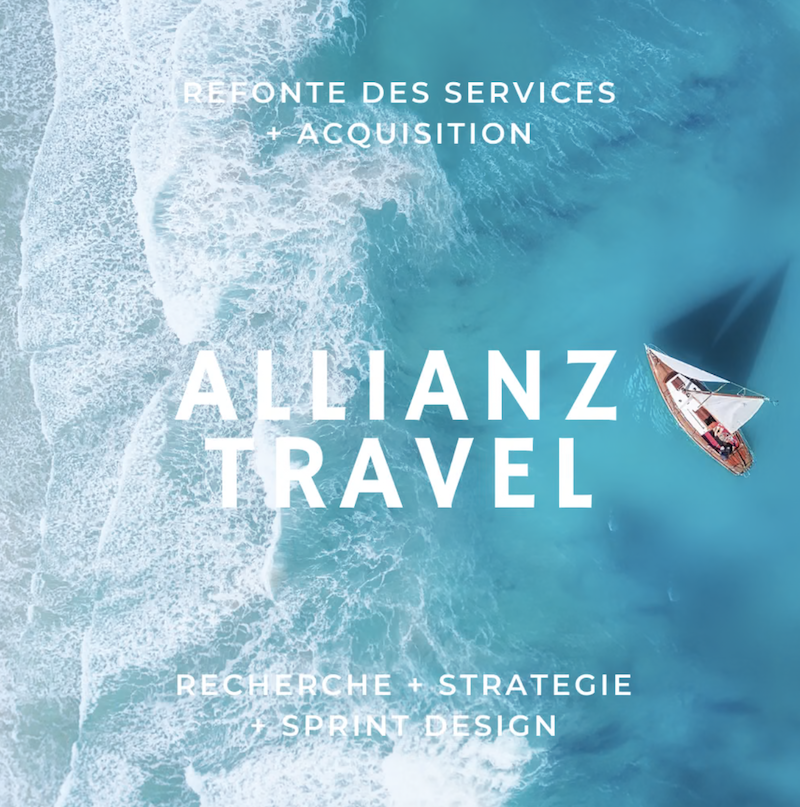 Illustration du projet Allianz - Recherches Utilisateur + Innovation de services + Sprint Designs UX