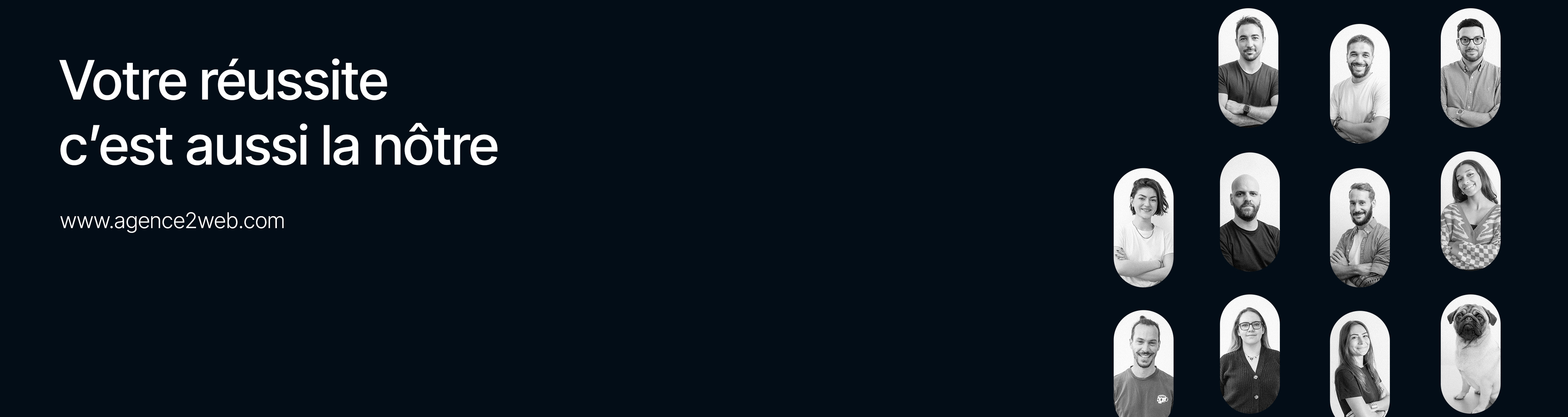Bannière agence A2W - Agence2web
