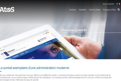 Illustration du projet Atos : Le portail unique de la Douane Française pour les professionnels et particuliers.