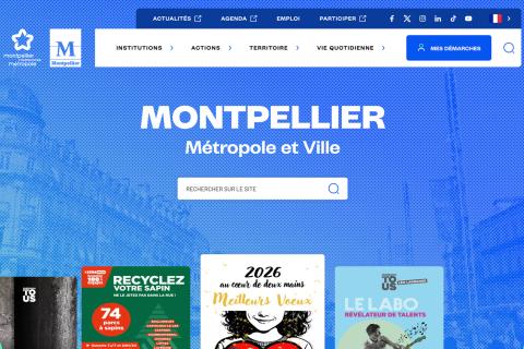 Illustration du projet Montpellier Méditerranée Métropole : Accompagnement stratégique et opérationnel d’un écosystème Drupal