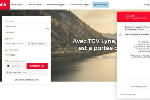 TGV Lyria : Développement, maintenance, hébergement et audit de la plateforme digitale