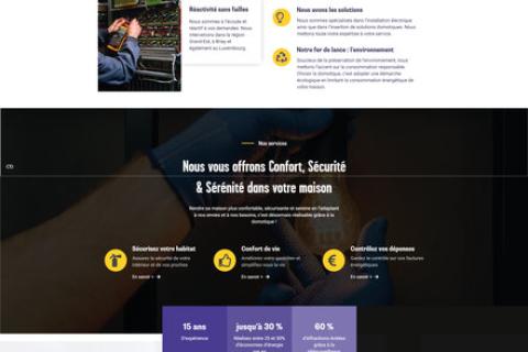 Illustration du projet Conception Vitrine Site Web Electricien