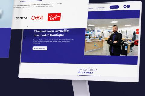 Illustration du projet Site Vitrine Opticien