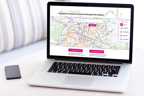 Illustration du projet RATP : développement d’une carte interactive du réseau de bus