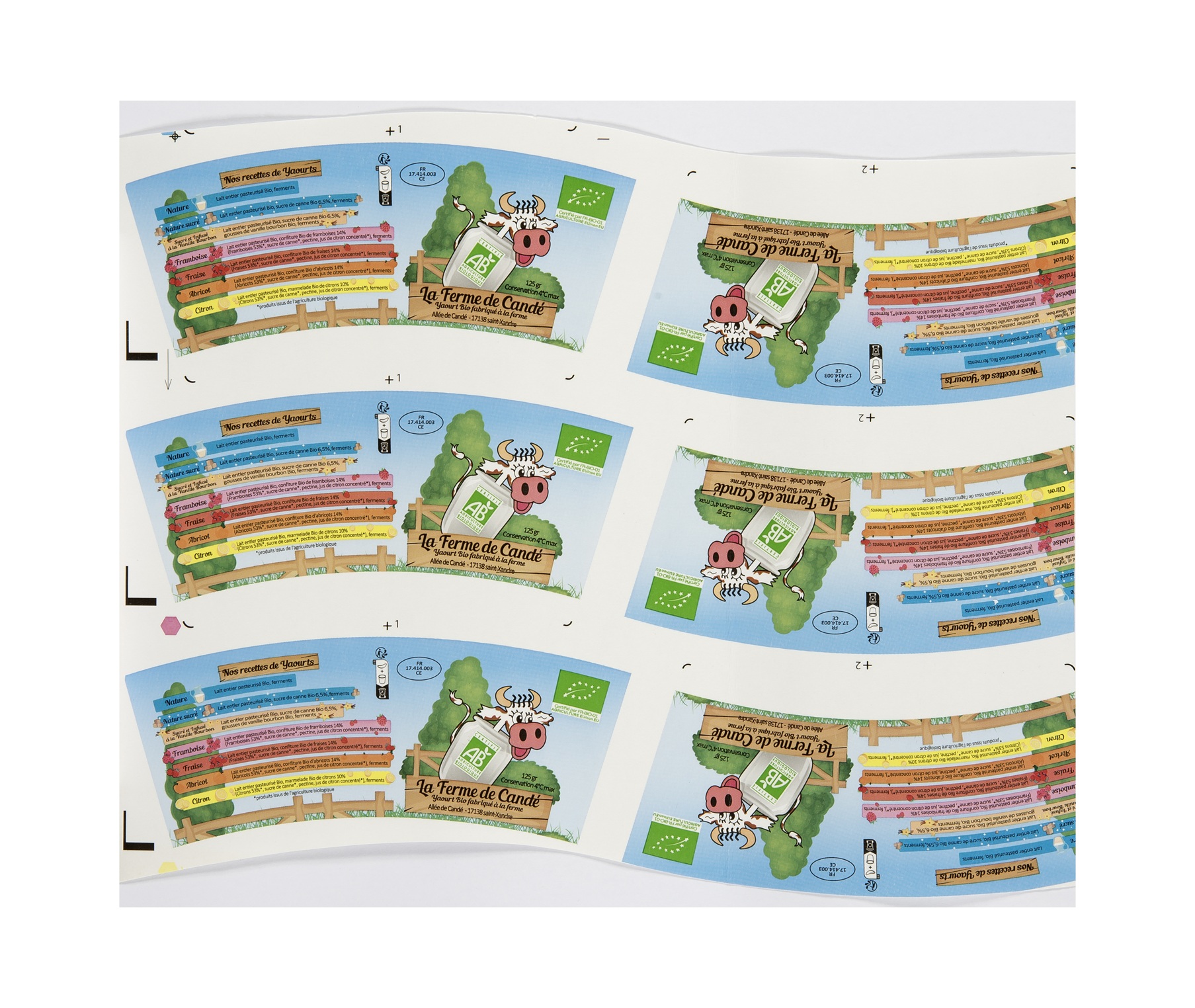 Illustration du projet Services de pré-presse pour La Ferme de Candé avec Schisler Packaging