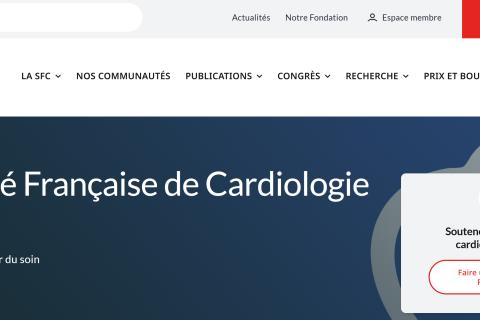 Illustration du projet Société Française de Cardiologie : refonte Drupal, TMA et audit UX