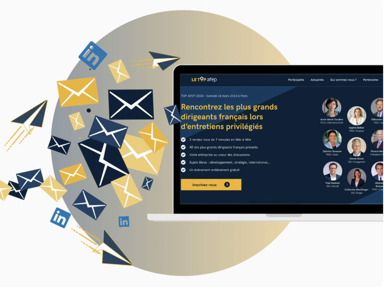 Illustration du projet Acquisition d'inscriptions à un événement