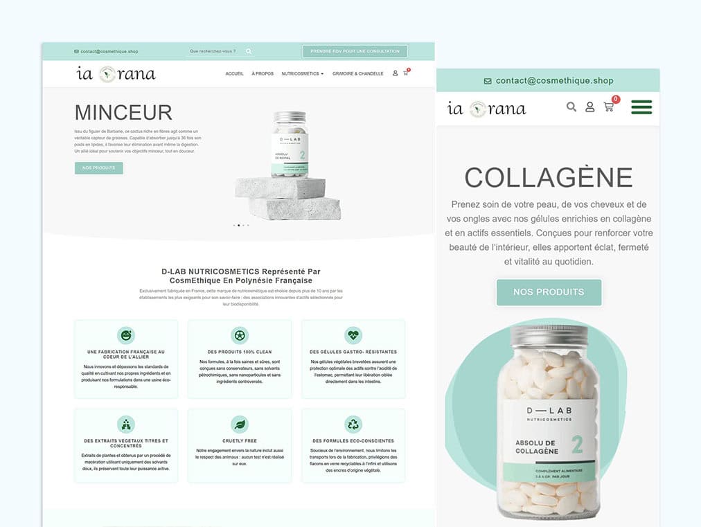 Illustration du projet E-Commerce Cosméthique