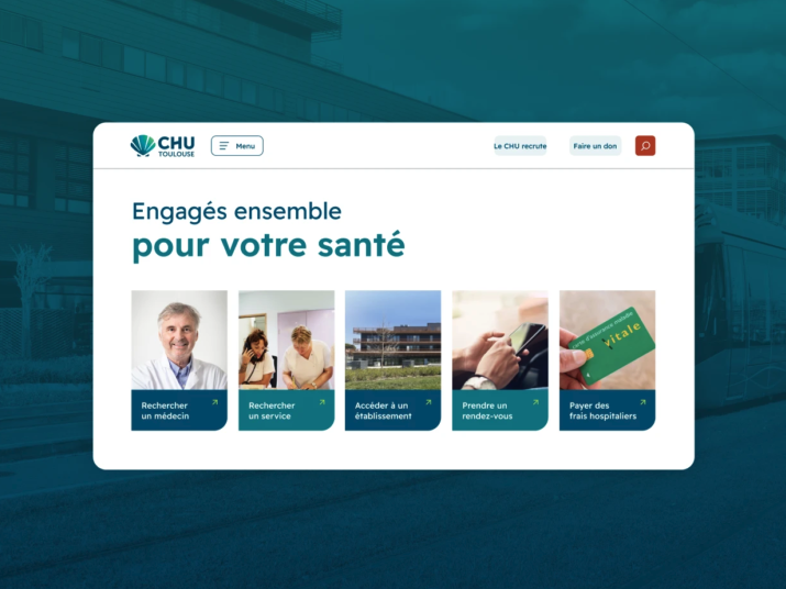 Illustration du projet Repenser le site internet du 1er CHU de France