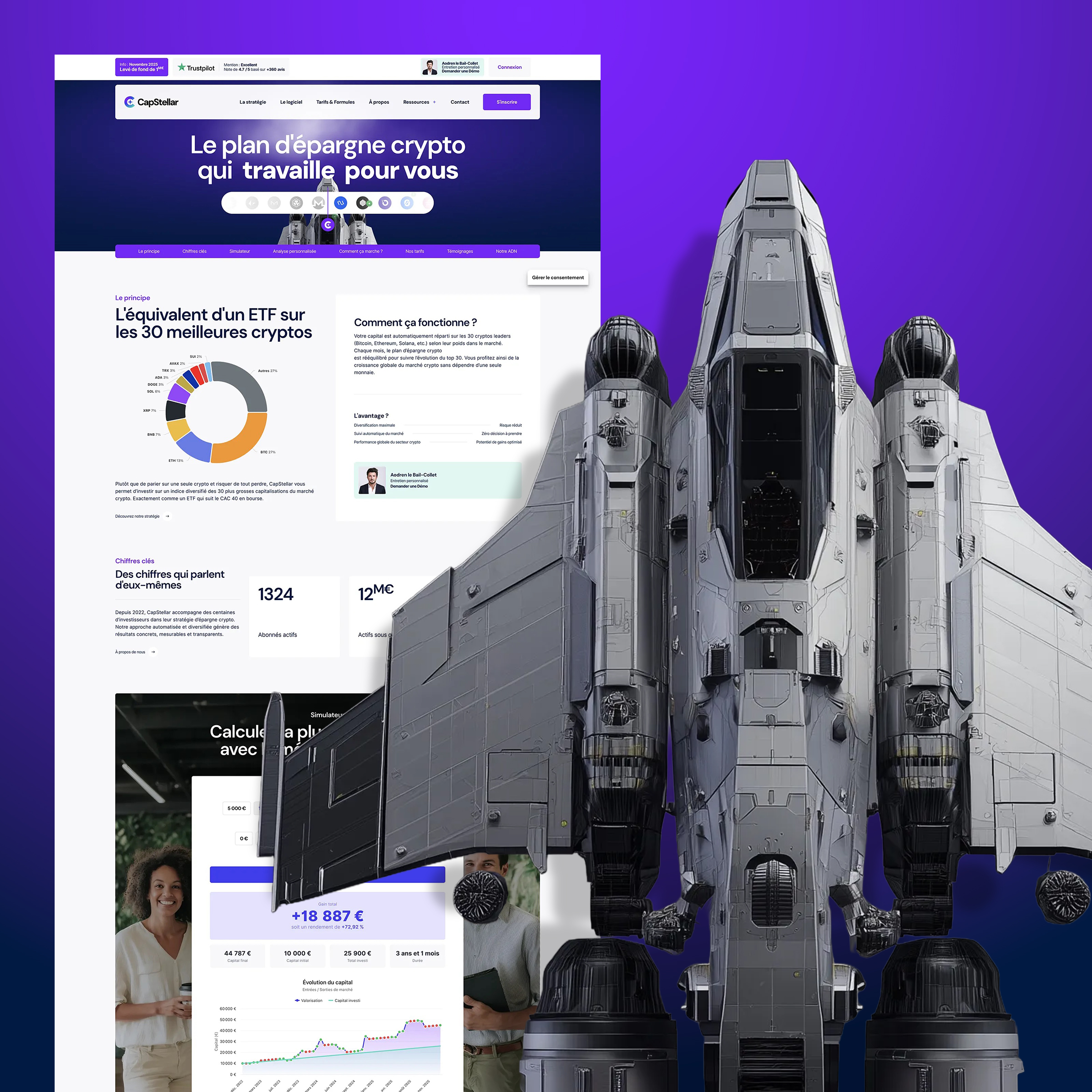 Illustration du projet Refonte site Internet CapStellar - WordPress Elementor