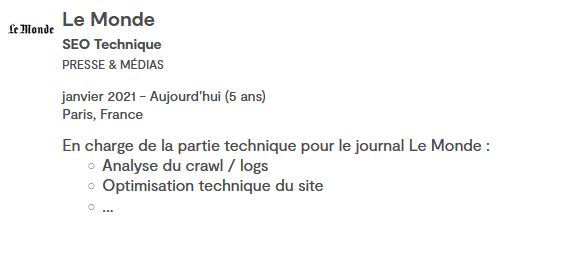 Illustration du projet Conseil en SEO technique