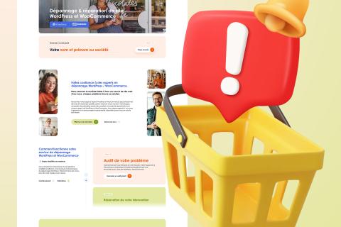 Illustration du projet Refonte site Internet DépannageWP - WordPress WooCommerce