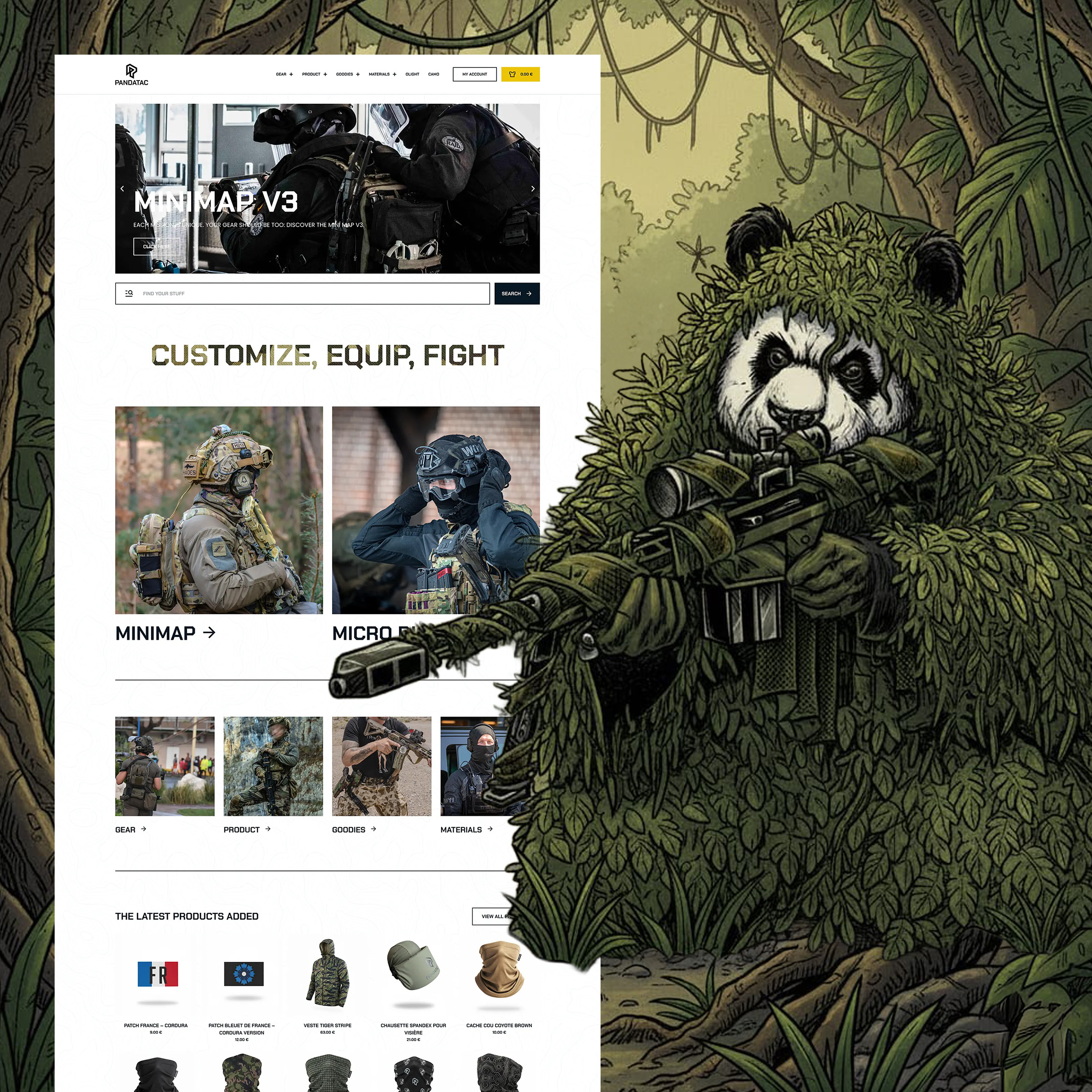 Illustration du projet Refonte site Internet Pandatac - WordPress WooCommerce Elementor